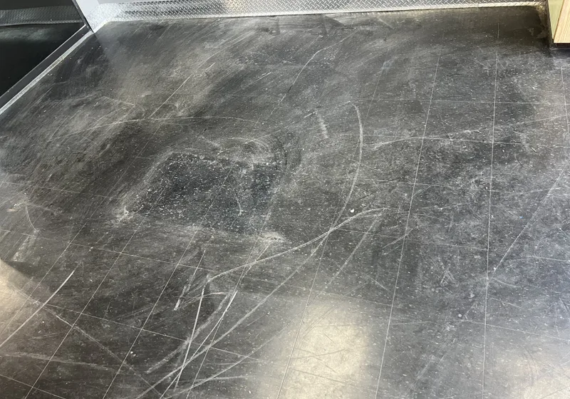 Floor Restoration before cleaning